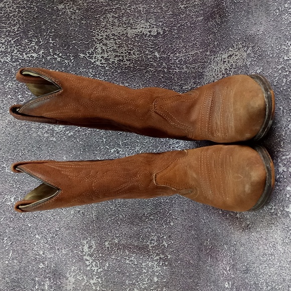 Vintage Leather Cowboy Boots 3B13769 S-13979W Made In Canada - Picture 4 of 9